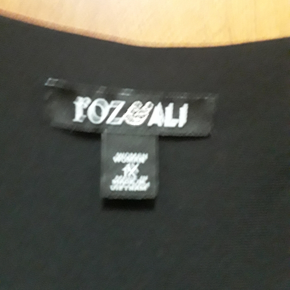 Rox +Ali Polyester black with tan top. - Picture 2 of 2